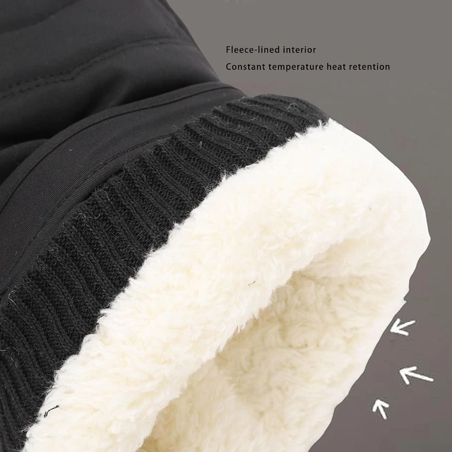 Alt view image 3 of 7 - Winter Ski Gloves, Water Proof Windproof Cold Weather Touchscreen Snow Gloves with Textured Palm for Men Women Skiing Snowboarding Cycling Hiking (Black)