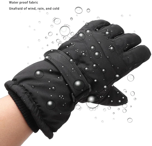 Alt view image 4 of 7 - Winter Ski Gloves, Water Proof Windproof Cold Weather Touchscreen Snow Gloves with Textured Palm for Men Women Skiing Snowboarding Cycling Hiking (Black)