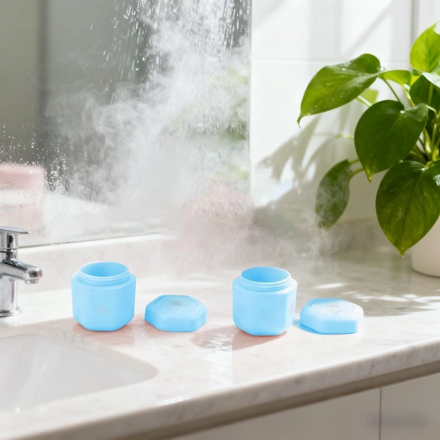 Alt view image 6 of 7 - 3 Pcs Magnetic Travel Capsules, Hexagonal Toiletry Containers with Strong Magnets and Screw Top Lids for Lotion Shampoo Conditioner, with 40ml Capacity for Air Travel (Blue)