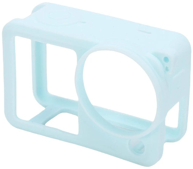 Main image of Silicone Protective Case, Soft Skin Cover for Action 6 Camera with Lanyard, Anti Fingerprint Oil Coated, Flexible Elastic No Deformation (Blue)