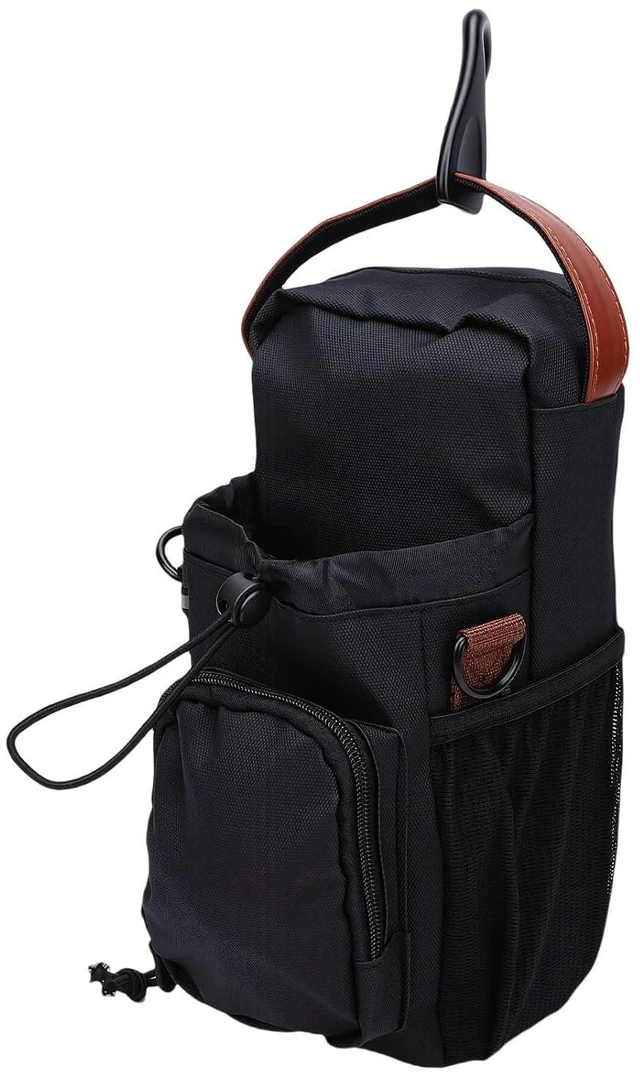 Main image of Magnetic Gym Bag, PU Sling Bag for Men Women with Multi Compartments Magnetic Water Bottle Holder and Adjustable Strap for Travel Work Sports