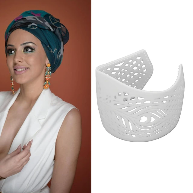 Alt view image 5 of 7 - Anti Slip Velvet Hair Grip Band, Elastic Hijab Lightweight Fixer for Women, Daily Use Headband for Sports, Hijab Crown Grip
