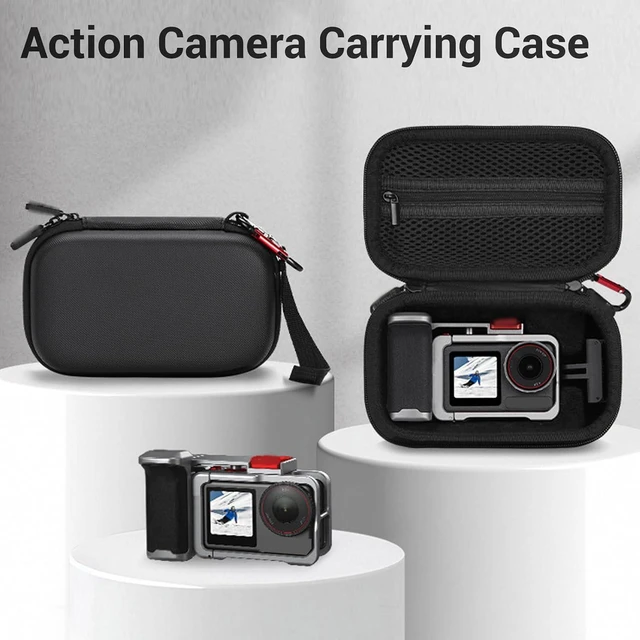 Alt view image 2 of 7 - Carrying Case, Tailored Fit for ACTION 3 4 5 PRO Camera, Shockproof Protective Storage Bag with Plush Lining and Dual Zippers, for Travel Accessories