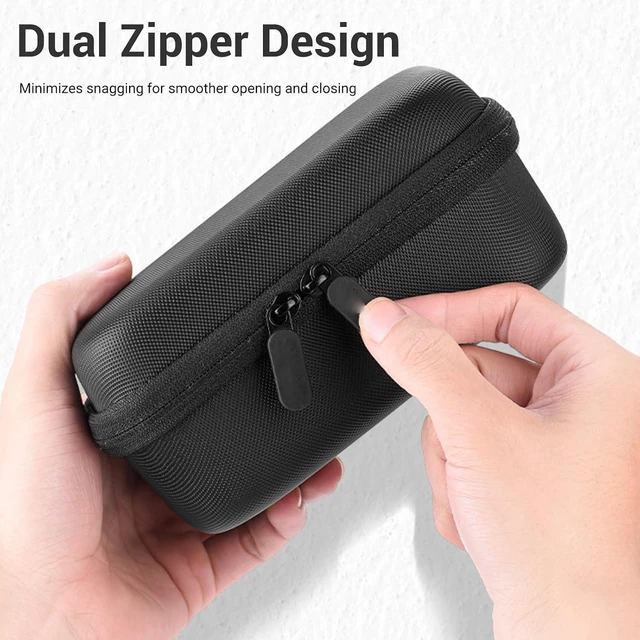 Alt view image 3 of 7 - Carrying Case, Tailored Fit for ACTION 3 4 5 PRO Camera, Shockproof Protective Storage Bag with Plush Lining and Dual Zippers, for Travel Accessories