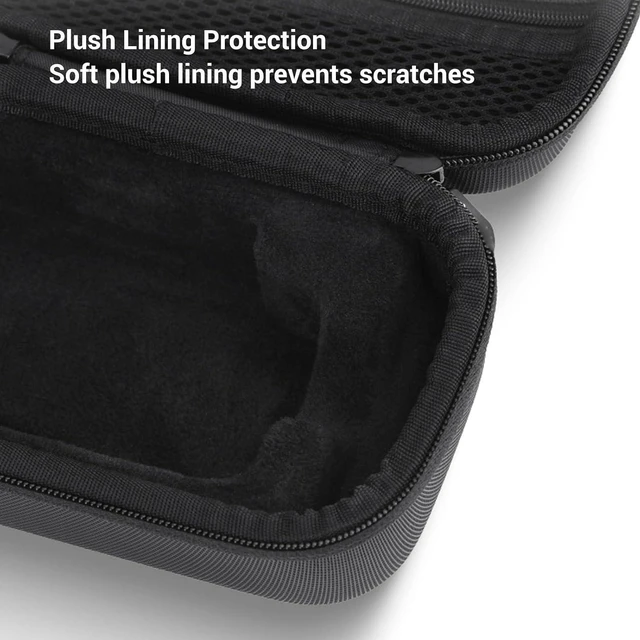 Alt view image 4 of 7 - Carrying Case, Tailored Fit for ACTION 3 4 5 PRO Camera, Shockproof Protective Storage Bag with Plush Lining and Dual Zippers, for Travel Accessories