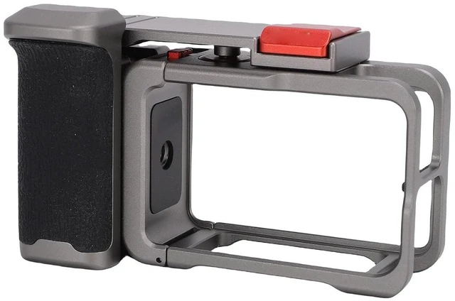 Main image of For Action 5 4 3 Pro Camera Cage, Aluminum Alloy Anti Slip Frame Case with Detachable Handle and Cold Shoe Mount, for Outdoor Sports and Low Angle Filming