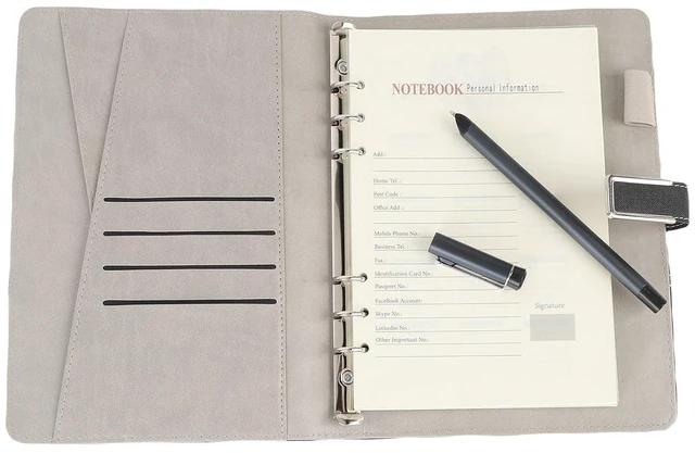 Main image of 3in1 Digital Smart Pen Notebook and Writing Board Set, Real Time Digital Synchronization Compatible for iOS and for Android Smartphone, Smart Writing Set Convert to Text (Black)