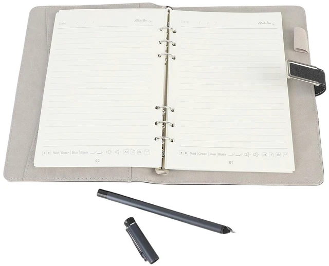 Alt view image 2 of 7 - 3in1 Digital Smart Pen Notebook and Writing Board Set, Real Time Digital Synchronization Compatible for iOS and for Android Smartphone, Smart Writing Set Convert to Text (Black)