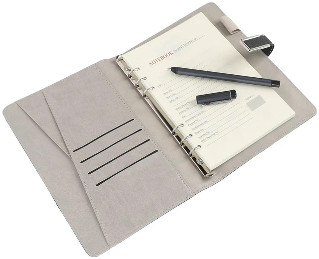 Alt view image 3 of 7 - 3in1 Digital Smart Pen Notebook and Writing Board Set, Real Time Digital Synchronization Compatible for iOS and for Android Smartphone, Smart Writing Set Convert to Text (Black)