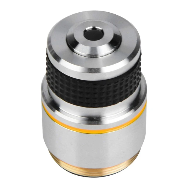 Alt view image 6 of 7 - 10X Achromatic Objectives Lens,160/0.17 Microscope Achromatic Objectives Lens,185 Conjugate Distance,Eliminate Unwanted Reflections,Without Additional Chromatic Aberration, Make Image More Clear