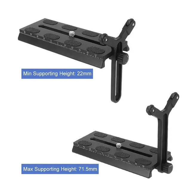 Alt view image 4 of 7 - Y Bracket With Double Wheels for S SC Lens Support System, Long Lens Support, Y Shaped With 1/4in Screw, Adjustable