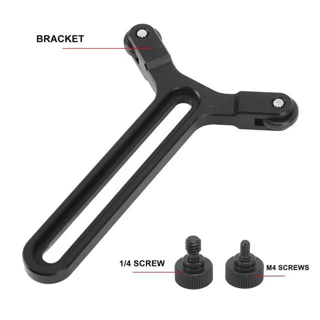 Alt view image 3 of 7 - Y Bracket With Double Wheels for S SC Lens Support System, Long Lens Support, Y Shaped With 1/4in Screw, Adjustable