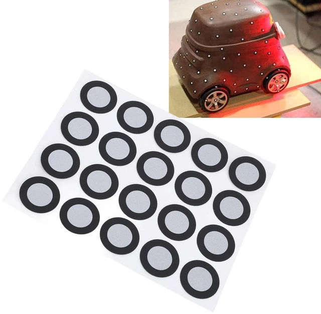 Alt view image 4 of 7 - 200 Pcs 3D Scanning Marker 12mm ID 19mm OD, High Reflectivity, Tear Water Proof, 3D Positioning Target with Reflective Technology for Motion Capture, Gait Analysis