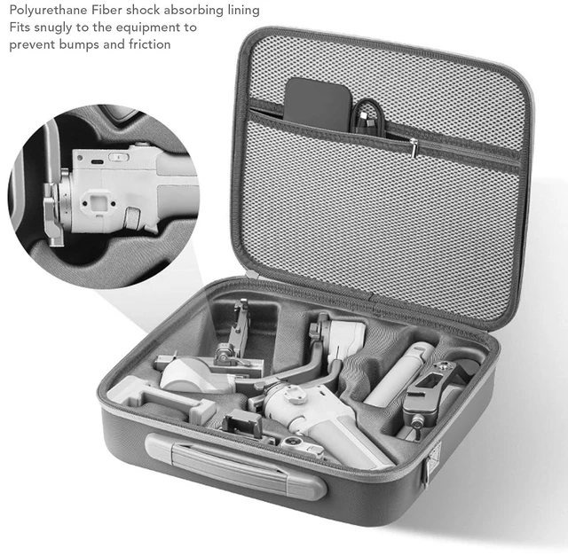 Alt view image 2 of 7 - Carrying Case for RS4 Mini, Shockproof Water Camera Stabilizer Storage Bag with Shoulder Strap, Fit for RS4 Mini Stabilizer and Accessories