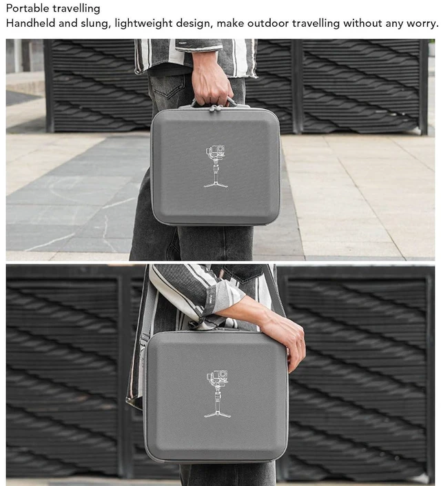 Alt view image 7 of 7 - Carrying Case for RS4 Mini, Shockproof Water Camera Stabilizer Storage Bag with Shoulder Strap, Fit for RS4 Mini Stabilizer and Accessories