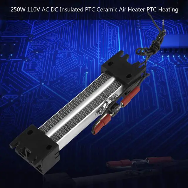 Alt view image 2 of 7 - Thermostat Heating Element 250W 110V,Insulated Ceramic Aluminum Tube Air Heater,Electric Quickly Safety Constant Temperature Heating for Air Conditioner,Heater,Air Curtain Machine, Humidifier, Etc