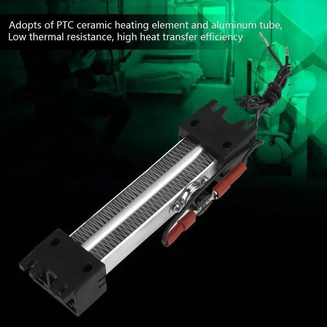 Alt view image 3 of 7 - Thermostat Heating Element 250W 110V,Insulated Ceramic Aluminum Tube Air Heater,Electric Quickly Safety Constant Temperature Heating for Air Conditioner,Heater,Air Curtain Machine, Humidifier, Etc