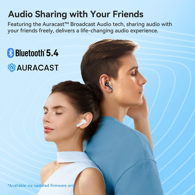 Alt view image 7 of 7 - Air Pro 4 Adaptive Hybrid Noise Canceling Wireless Earbuds, 6 Mics