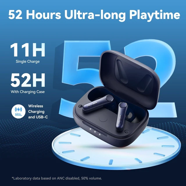 Alt view image 6 of 7 - Air Pro 4 Adaptive Hybrid Noise Canceling Wireless Earbuds, 6 Mics