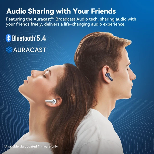Alt view image 7 of 7 - Air Pro 4 Adaptive Hybrid Noise Canceling Wireless Earbuds, 6 Mics