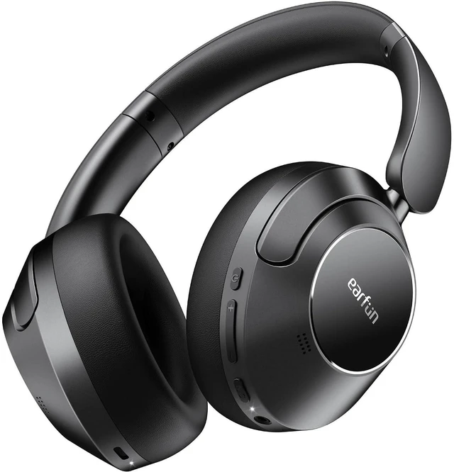 Main image of Wave Pro Active Noise Canceling Headphones, Wireless Over Ear Bluetooth Headphones, LDAC Hi-Res Sound, 5 Mics AI Clear Call, 80H Playtime, Multipoint Connection, Comfort Fit, Custom EQ via App