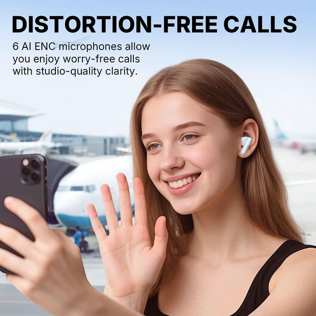 Alt view image 4 of 7 - Air Pro 4i Noise Cancelling Wireless Earbuds, Hi-Res, LDAC, 6 Mics