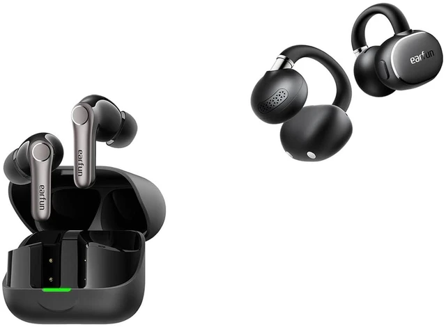 Main image of Air Pro 4+ Adaptive Noise Cancelling Wireless Earbuds, Qualcomm aptX Lossless, Dual Drivers Clip 2 Open Ear Earbuds, Clip On Headphones