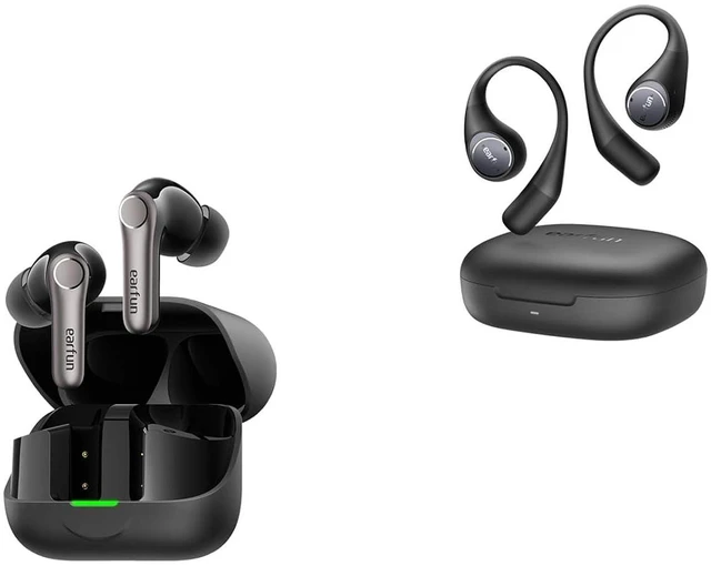 Main image of Air Pro 4+ Adaptive Noise Cancelling Wireless Earbuds, Qualcomm aptX Lossless, Snapdragon Sound, Dual Drivers OpenJump Open Ear Headphones, Wireless Earbuds with Ergonomic Earhook