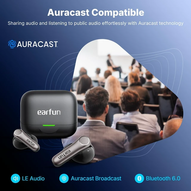 Alt view image 6 of 7 - Air Pro 4+ Adaptive Noise Cancelling Wireless Earbuds, Qualcomm aptX Lossless, Snapdragon Sound, Dual Drivers OpenJump Open Ear Headphones, Wireless Earbuds with Ergonomic Earhook