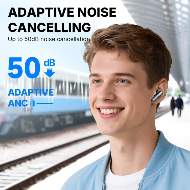 Alt view image 2 of 7 - Air Pro 4i Noise Cancelling Wireless Earbuds, Hi-Res, LDAC, 6 Mics
