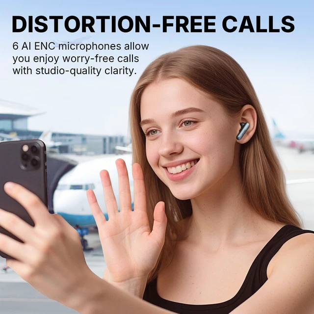 Alt view image 4 of 7 - Air Pro 4i Noise Cancelling Wireless Earbuds, Hi-Res, LDAC, 6 Mics