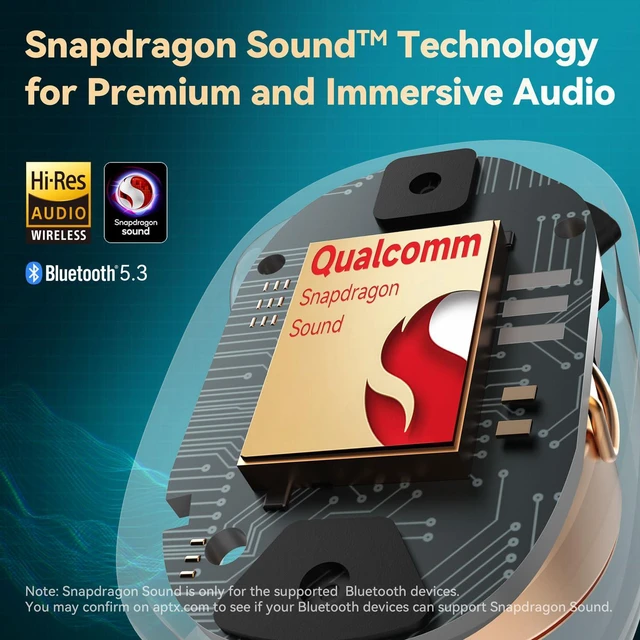 Alt view image 2 of 7 - Free Pro 3 Noise Cancelling Wireless Earbuds, Hi-Res Sound, Snapdragon Sound with Qualcomm aptX Adaptive Clip Open Ear Earbuds, Secure Fit, Bluetooth 6.0