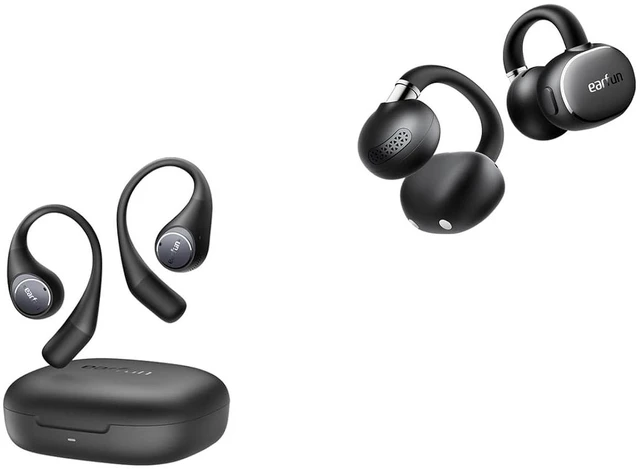 Main image of OpenJump Open Ear Headphones, Hi-Res Sound, LDAC, 4 Mics ENC Call Clip 2 Open Ear Earbuds, LDAC, Hi-Res Audio, 12mm Titanium Driver, 4 Mics AI Clear Call, AI Translation