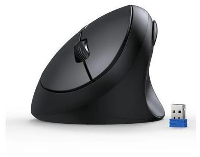 Main image of Ergonomic Mouse, 4800 DPI 5 Adjustable DPI Levels, Wireless Vertical Mouse, 6 Buttons, 2.4G Silent Mouse for Laptop, PC, Chromebook, Mac - Black