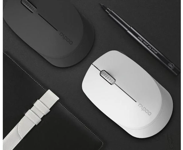 Alt view image 6 of 7 - T100 Ergonomic Design, Wireless 3 Modes(Bluetooth4.0and 3.0, 2.4GHz Wireless) Connection 1300DPI Silent Mouse For Office And Game - Black