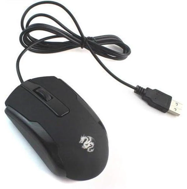 Alt view image 2 of 7 - WishLotus Left Handed Mouse Logo Laser Engraving and Matte Process 800 DPI Resolution 3D Button Plug and Play Mini USB Wired Mouse Suitable for Laptop