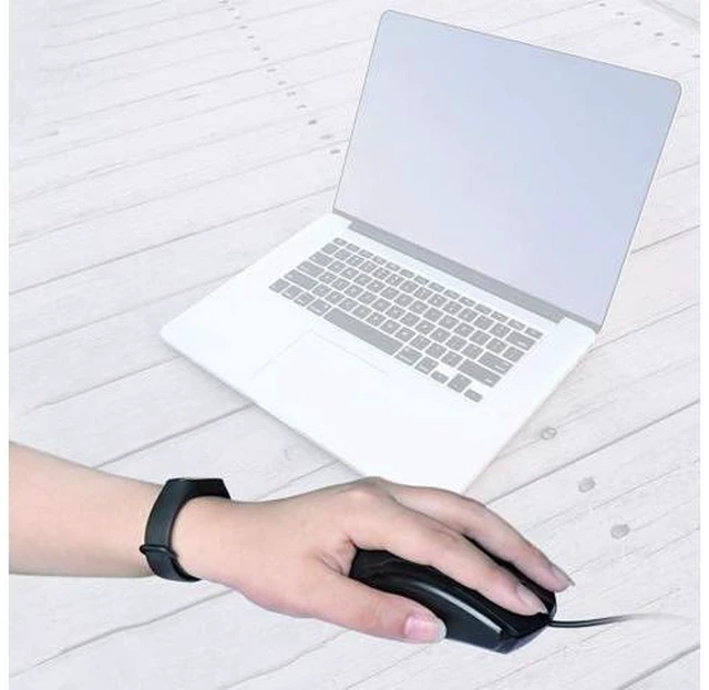 Alt view image 3 of 7 - WishLotus Left Handed Mouse Logo Laser Engraving and Matte Process 800 DPI Resolution 3D Button Plug and Play Mini USB Wired Mouse Suitable for Laptop