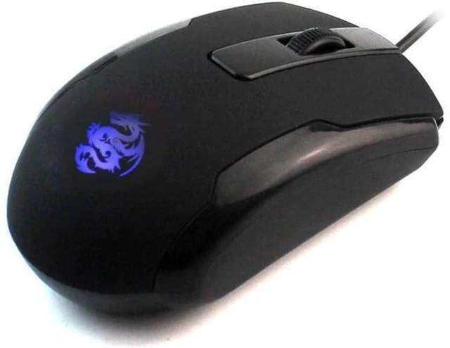 Alt view image 7 of 7 - WishLotus Left Handed Mouse Logo Laser Engraving and Matte Process 800 DPI Resolution 3D Button Plug and Play Mini USB Wired Mouse Suitable for Laptop