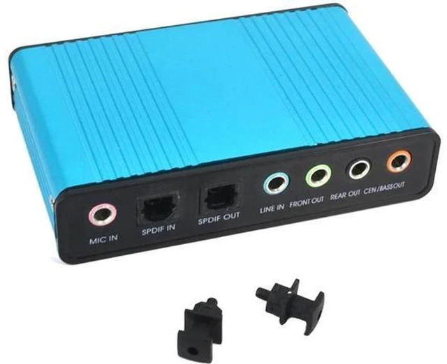 Alt view image 2 of 6 - HEYUAN Live Sound Card, USB 6 Channel 5.1/7.1 Surround External Sound Card PC Laptop Desktop Tablet Audio Optical Adapter Card Recording K Song