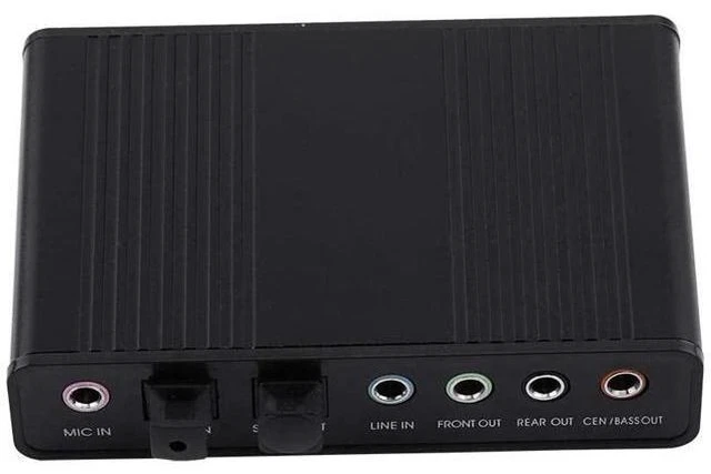 Alt view image 2 of 7 - USB 5.1 Audio Sound Card Optical Digital 6 Channel for PC/Laptop