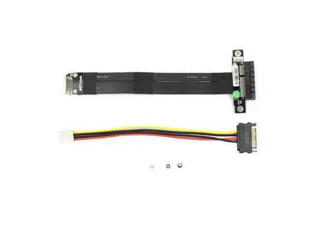 Alt view image 3 of 5 - JMT ADT-R42 Series PCI-E 4X to M.2 NGFF NVMe M Key 2280 Riser Card 32G/BPS PCIe 3.0 x4 High Speed M2 Key-M PCI-Express Extension Cable (R42SF 15CM)
