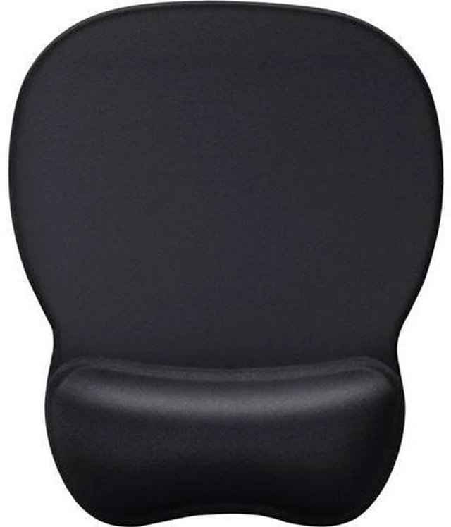 Main image of Ergonomic Gel Wrist Rest Mouse Pad, Comfortable Mousepad with Non-Slip PU Base, Pain Relief Support for Computer, Laptop, Office & Home Black (9.4 x 8.2 in)