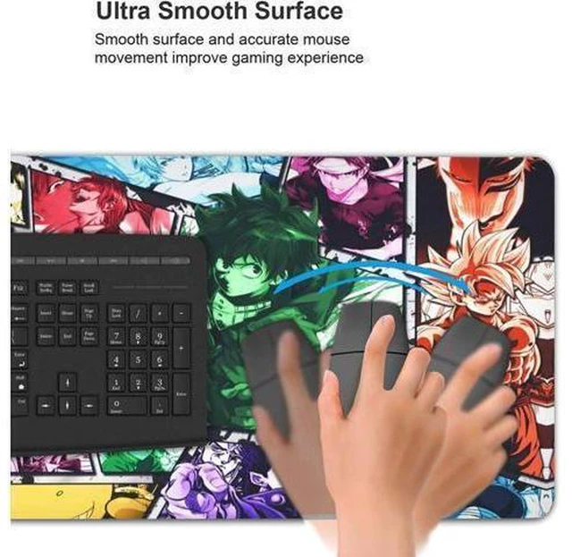 Alt view image 5 of 6 - One_Piece Mouse Pad Anime Mouse Pad Gaming Mouse Pad Large Mouse Pad Extended Desk Mat Desk Pad for Keyboard and Mouse Suitable.15.735.4 in C