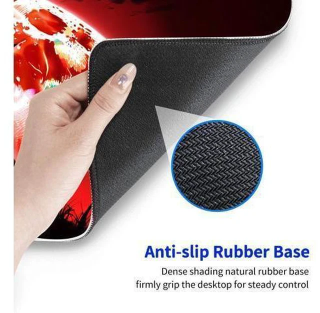 Alt view image 5 of 5 - Large Gaming Mouse pad,Red Moon Blood Night (5) Anti Slip Rubber Base Mouse pad, Suitable for Computer, Laptop, Office Desk Accessories