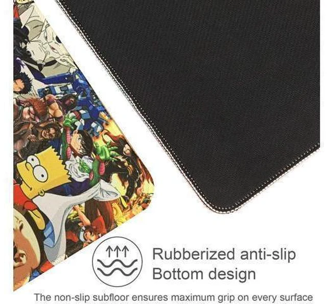 Alt view image 3 of 6 - Imegny Large Gaming Mouse Pad, Extended XXL Desk Pad & Non-Slip Rubber Mat for Mice and Keyboard with Stitched Edges