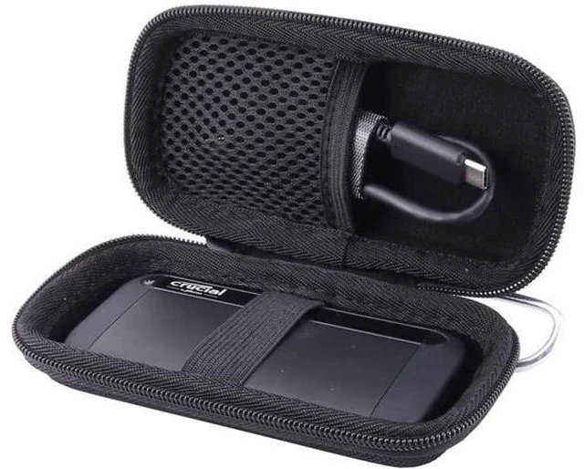 Alt view image 2 of 4 - Hard Carrying Case Case Compatible for Crucial 1TB/500GB X8 Portable SSD (Storage)