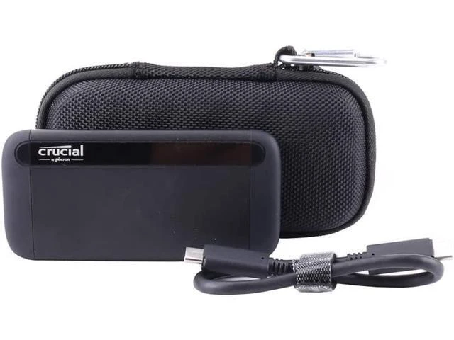 Alt view image 4 of 4 - Hard Carrying Case Case Compatible for Crucial 1TB/500GB X8 Portable SSD (Storage)