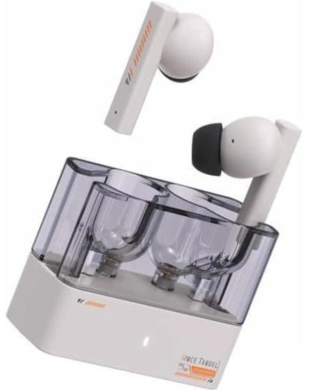 Alt view image 2 of 5 - Space Travel TWS Earphone (White) & Moondrop Space Travel Leather Case