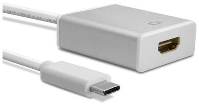 Alt view image 2 of 7 - USB C to HDMI Aluminum USB 3.1 Type C to HDMI Adapter for 12 inch Macbook Chromebook