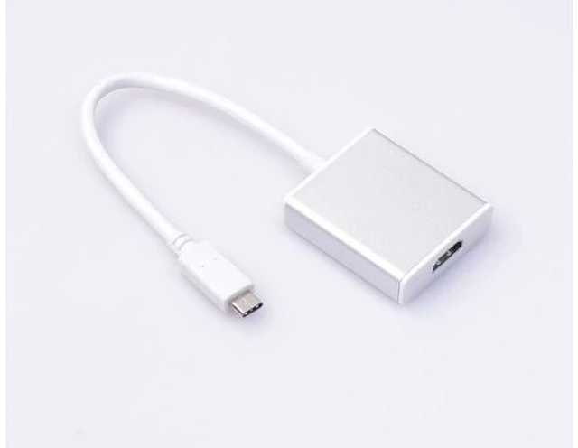 Alt view image 5 of 7 - USB C to HDMI Aluminum USB 3.1 Type C to HDMI Adapter for 12 inch Macbook Chromebook